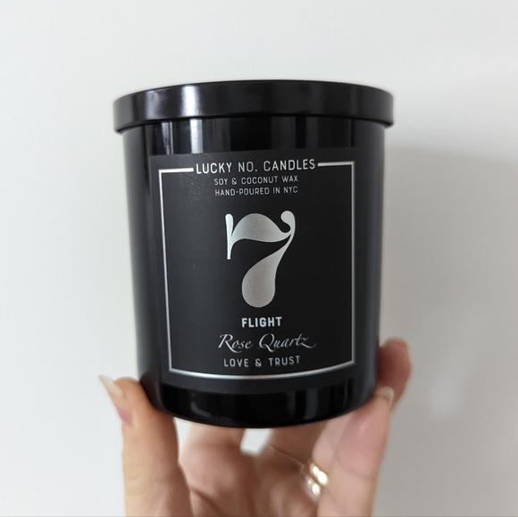 Lucky No. Candle - No.7 - Rose Quartz - Flight - Picture 4 of 8